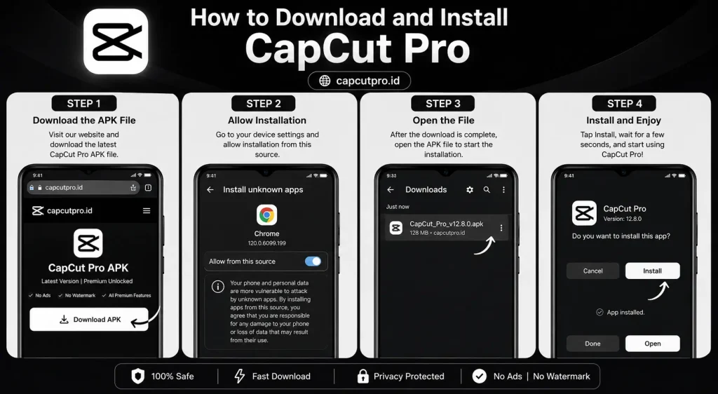 How to Download and Install the CapCut Pro